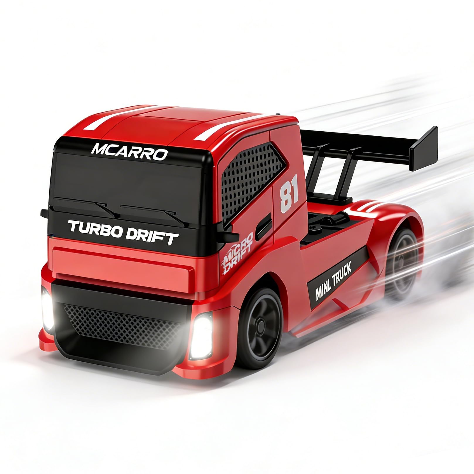 

MCARRO 1:87 RC Drift Truck 2.4GHz RC Car Four-Wheel Drive Proportional Control Simulated Brake Calipers Car Model Birthday Present for Boys Gift