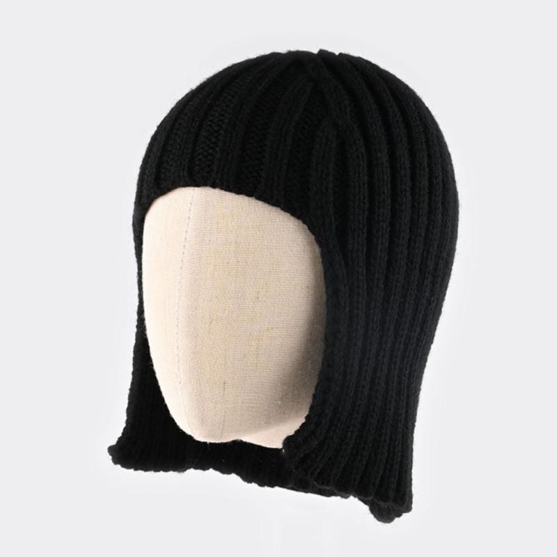 Warm And Soft Beanies Designed With Wig Feature And EarFlaps Perfect For Outdoor And Casual Use