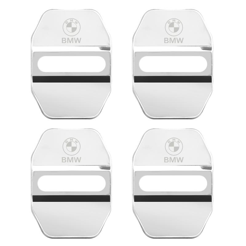 4PCS Car Door Lock Cover Stainless Steel Protective Cover Accessories for BMW E90 E60 E71 F30