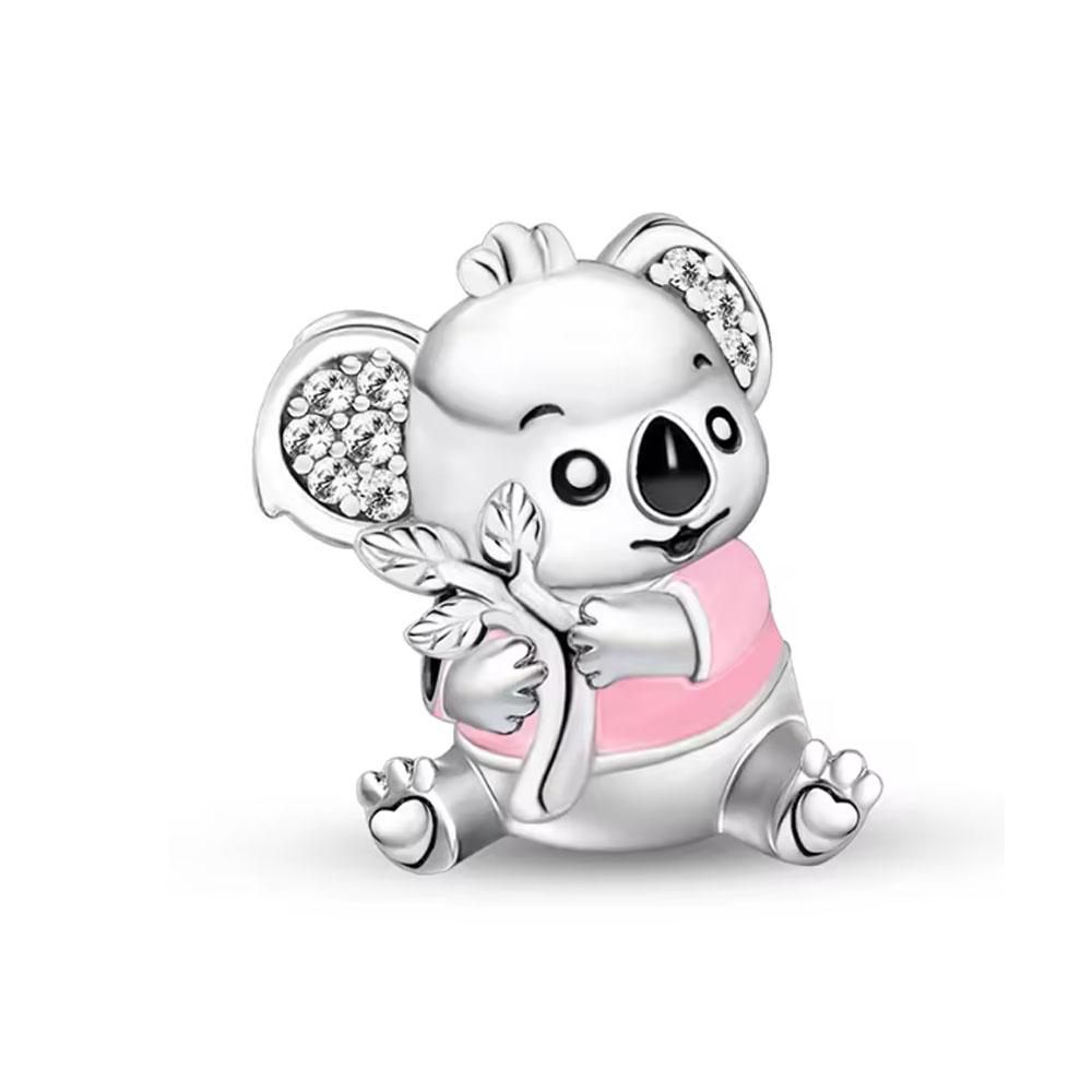 925 Silver New Cute Lovely Octopus Panda Ship Car Beer Slippers Bead Pendant Charm Fit Original Bracelet DIY Jewelry Gift