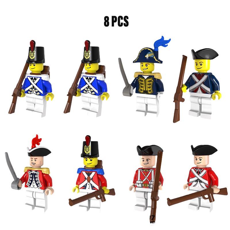 Pirate-themed Medieval Navy Admiral Building Blocks 4.5cm Height Abs Plastic