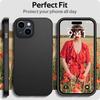 Luxusní matný silikonový měkký obal pro iPhone 17 Air 16 15 14 Plus 13 12 Mini 11 Pro Max XR XS 7/8 Ultratenký pevný černý kryt