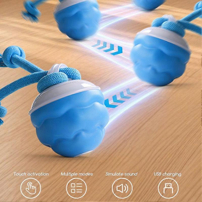 Automatic Rolling Dog Toy Ball Rechargeable Interactive Pet Toy Chew-Proof & Motion-Activated Dog Ball