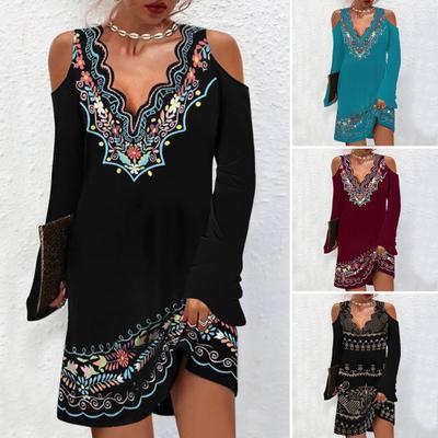 2024 Spring Dress Hollow Out Thermal Above Knee Deep V Neck Mini Dress for Shopping