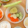 Multi Functional Vegetable Slicer Salad Spinner, Manual Quick Drying Fruit Washer, with Kitchen Tool for Vegetables Slicing Blade Design, Dryer
