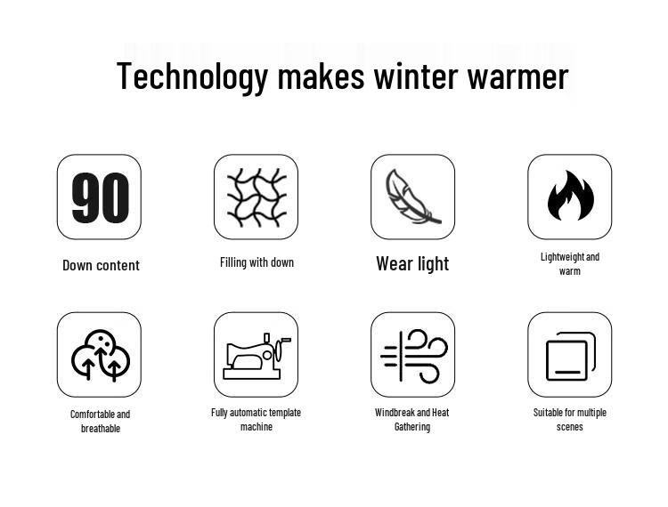 Pa Si Te Women's Warm Duck Down Cuffed Pants