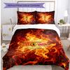 Set Lenzuola 3 Pezzi Stampato Union Berlin FC Traspirante Copripiumino con Federe Biancheria da Letto Decorativa per Camera da Letto Casa