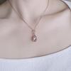 Swarovski Fantasize Light Pink Pear Shaped Crystal Necklace Women necklace Rose-Gold 5231334