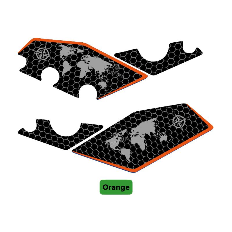 POSFIRA Motorcycle Footrest Panel Sticker Vinyl Decals for Kawasaki Versys 1000/S/SE 2017-2024 Foot Rest Accessories