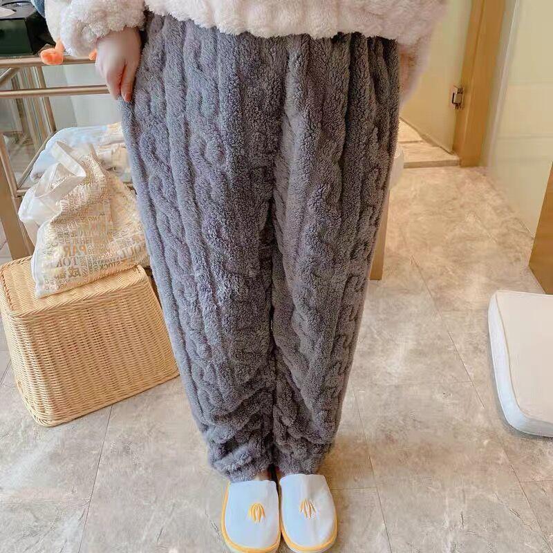Warm Fleece-Lined Winter Sleep Pants - Warm Casual Trousers Home Pajama Pants Casual Long Trousers for Women