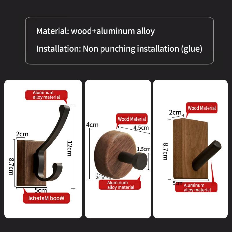 No Drill Door Behind Hook Storage Wall Hanging Clothes Hanger Coat Hook Adhesive Hooks Bedroom Organizer Storage Kitchen Acce