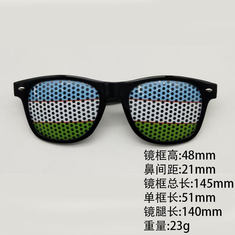 World Cup sunglasses football flag pinhole sticker 2140 printed logo independence day printed rice nail sunglasses