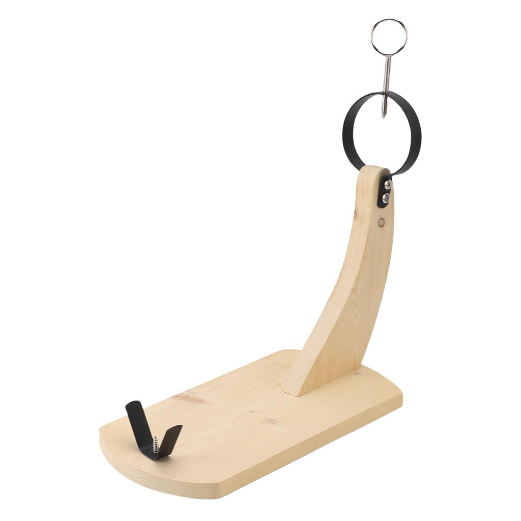 Hölzerner Schinkenhalter Ständer Kiefernholz Stabil Schinken Präsentationsständer Ständer zum Tranchieren und Schneiden Spanischer Schinken Italienischer Prosciutto