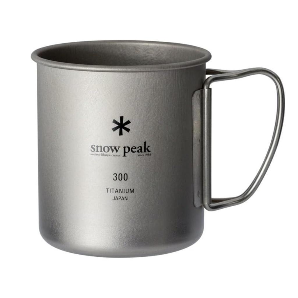 Snow Peak Titanium Single 300ml for Outdoor Camping Mug, Capacity, MG-142, Lightweight,