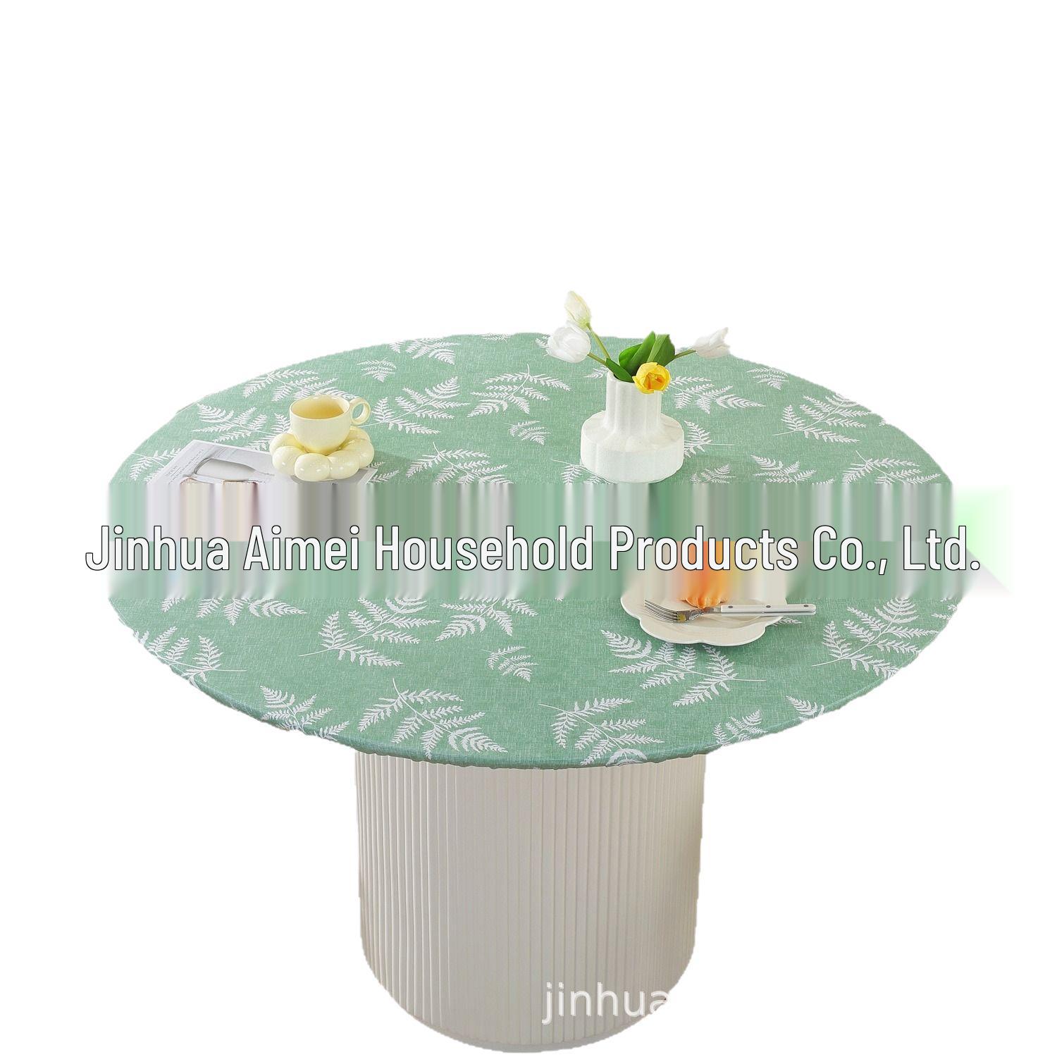 

Круглая скатерть ПВХ скандинавского принта - Водонепроницаемая, Маслостойкая с эластичной фланелевой подкладкой 48in Round (90-110cm)