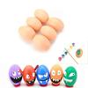 6Pcs Simulation Artificial Egg Easter DIY Painting Crafts Pretend Play Kids Toy