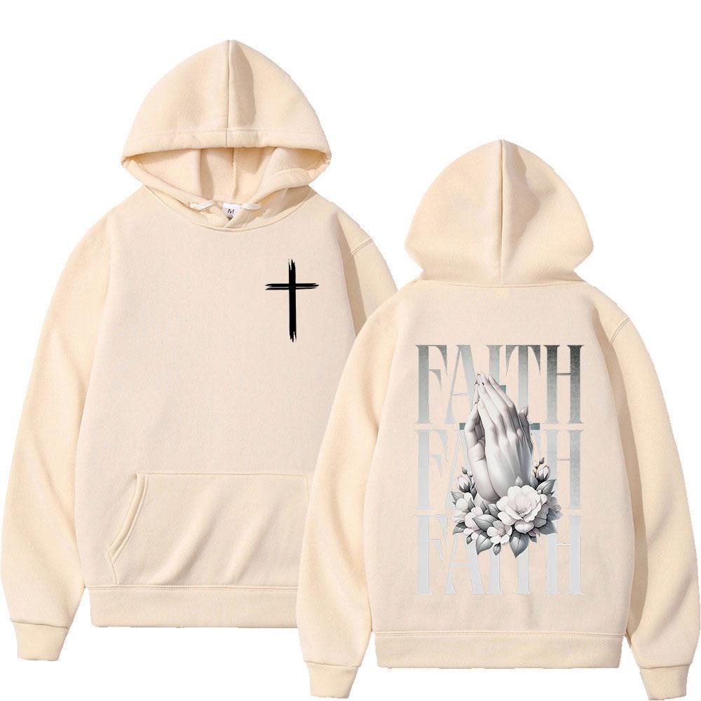 Christian Jesus Faith Bible Verse Hoodies Men Women Clothing Fashion Harajuku Sweatshirts Fleece Casual Long Sleeves Pullovers