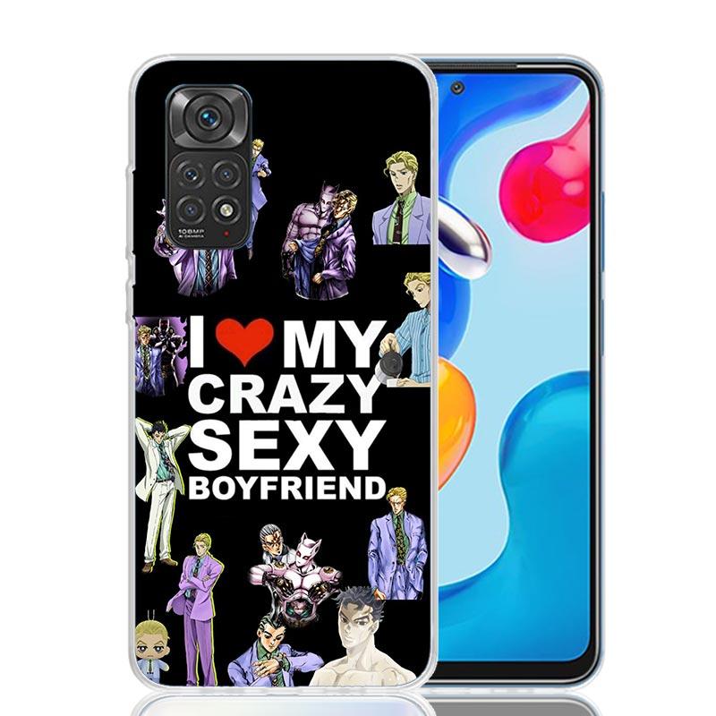 JoJo Kira Yoshikage Killer Queen Phone Case For Xiaomi Redmi Note 15 14 13 12S 12 Pro Plus 11S 11E 11 11T 10S 10 Art Soft Patter