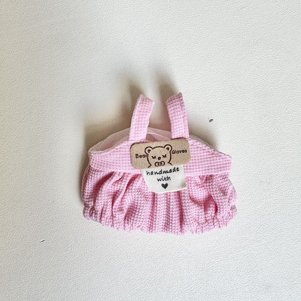 

Одяг для ляльки Маленький Ведмедик Лабубу Ручна робота Плюшевий одяг для ляльок Дитячий подарунок рожевий