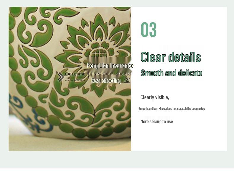 European Style Hand-Painted Ceramic Storage Jar for Living Room Décor