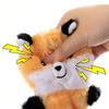 1pc Pet Plush Squeaky Toy, Raccoon & Squirrel Shaped Chew Toy, Durable Dog/Cat Teething And Biting Toy For Self-Play And Training