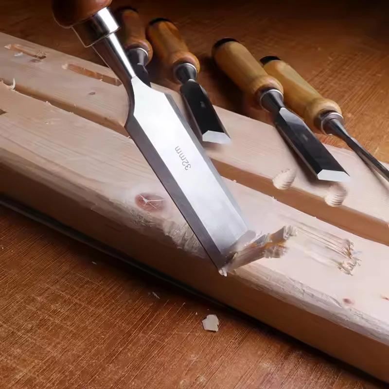 8-24MM Wood Carving Chisels Set Professional for Woodworking with Ergonomic Wood Carving Tools DIY Auxiliary Tools