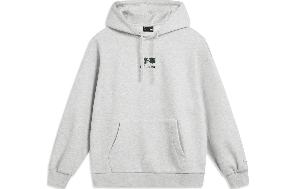 Li Ning Sports Fashion Collection Sweatshirt Unisex Heather Gray Deep Antarctic Gray AWDTB61-6