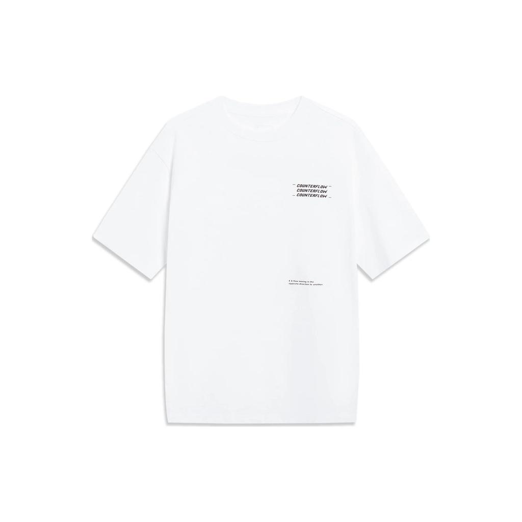 Li Ning CF Tracing T Shirt Unisex Standard White AHSUB19-1