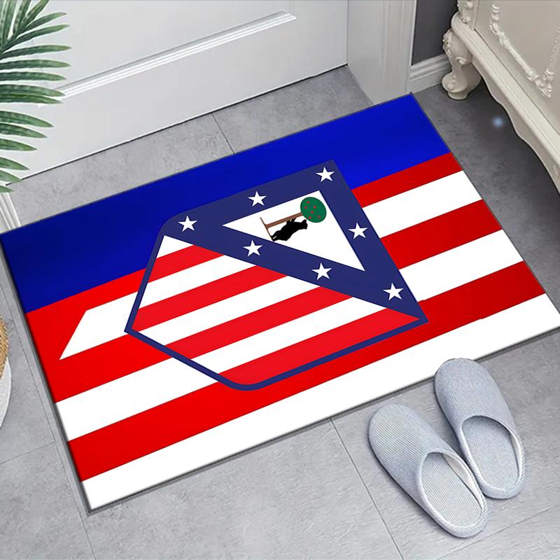 1pc Football Team Design Area Rug - Non-Slip, Soft & Cozy Floor Mat for Living Room, Bedroom, Office - Indoor/Outdoor Decorative Carpet
