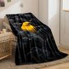 Stand Out Crow Flock Print Blanket Bedroom Blanket for Livingroom Couch Lunch Break Soft Throw for Friend's Festival Gift