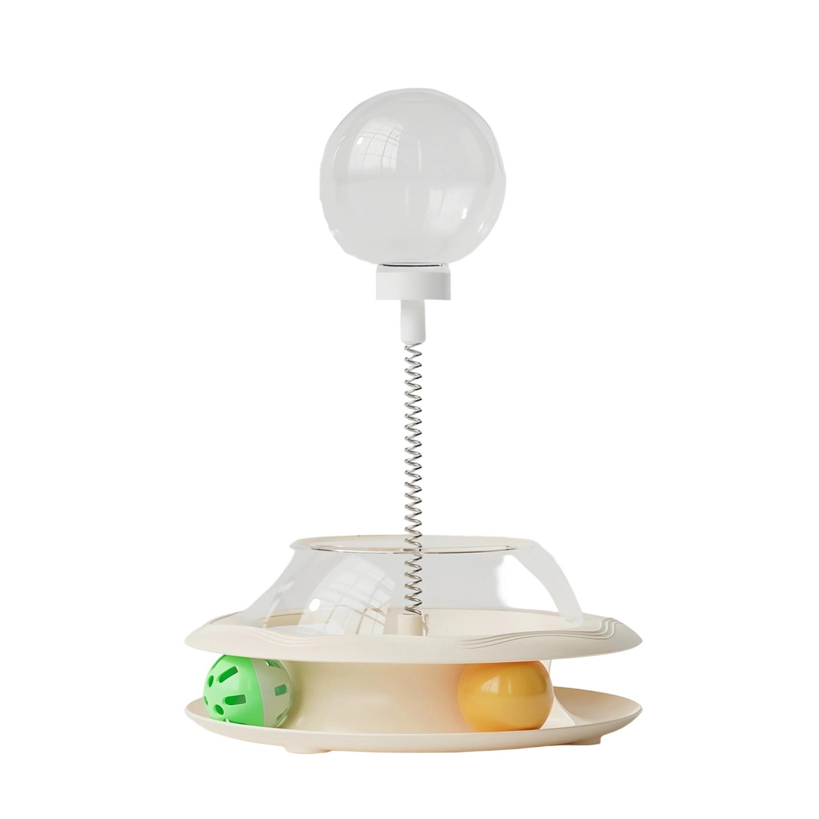 

Dispenser Toy – PP Stainless Steel | Interactive Toy With Spring Teaser Wand And Balls |Enrichment Feeding Game For Pet Training Hunting Simulati One Size