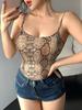 Canotta a spallina larga stile Spice Girls europea e americana da donna, multicolore opzionale, vestibilità aderente, top interno ed esterno