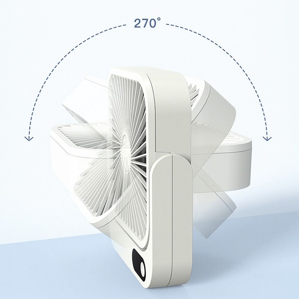 Tragbarer magnetischer Reiseventilator 8-24 Std. Laufzeit Wiederaufladbar und steckbar Tischventilator Kleiner persönlicher Ventilator