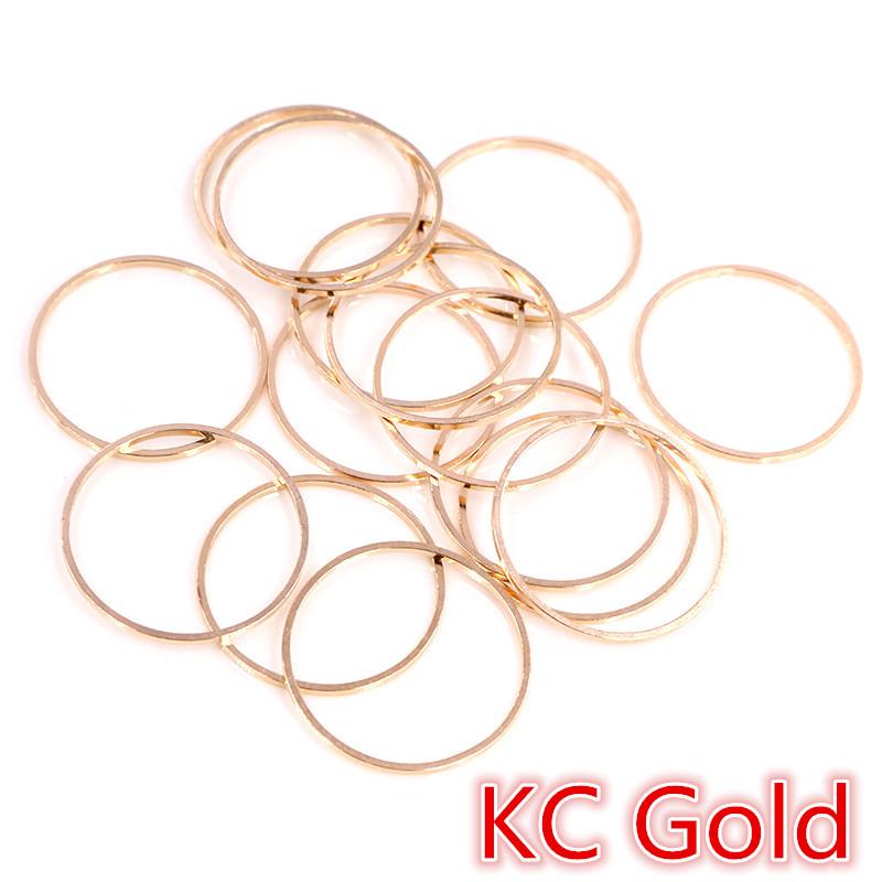 Copper Plated Earring Hoops: 20-50 Pieces (8-40mm, 60mm) Accessory Rings
