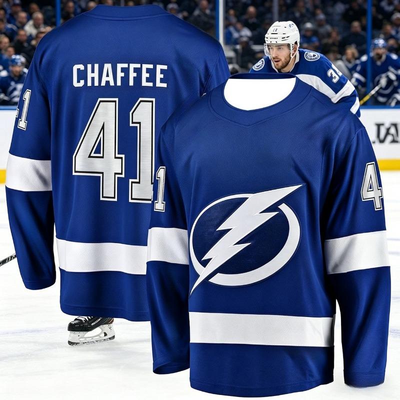 Tuta da Allenamento per Hockey su Ghiaccio da Uomo Nuova 2026 - Serie Fulmine T-shirt Sportiva a Maniche Lunghe Stampata 3D Bambini