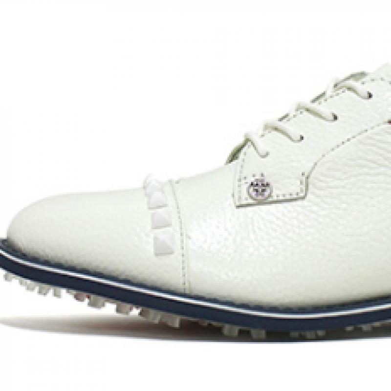 Geepore Capto Grosgrain Stud Golf Shoes Women G4ls21ef06 Snow