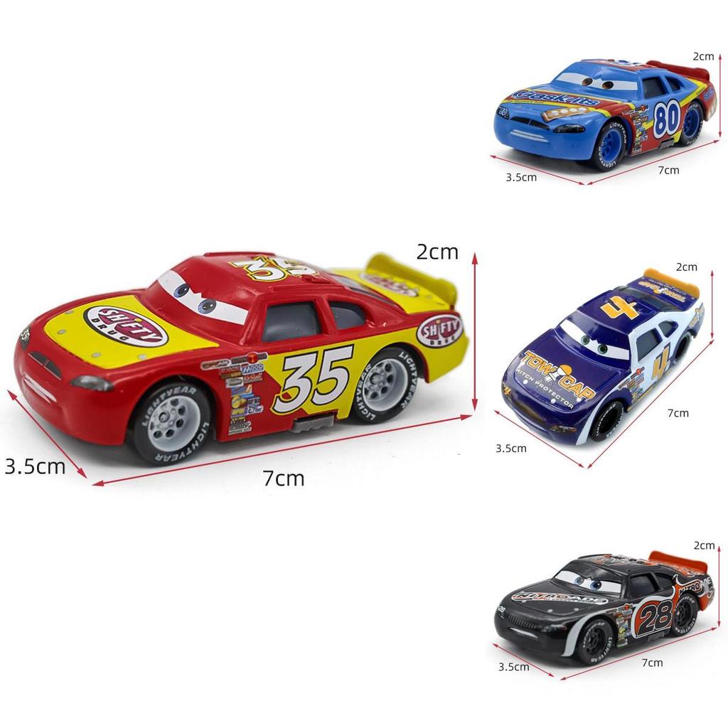 Durable Cars Lightning Mcqueen Alloy Toy Model Sheriff And Cabrera For Kids