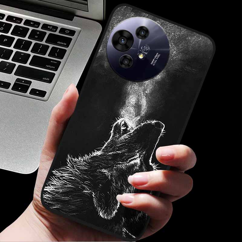 Per custodia TCL 50 Pro NxtPaper / 50 NxtPaper Custodie Cover Posteriore Protettiva in Silicone con Animali alla Moda Per Custodia Telefono 50 Pro NxtPaper 5G Capa