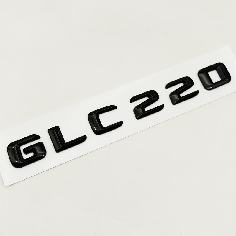 3d ABS Black Logo GLC 43 63 63S 200 220 300 Emblem Car Rear Trunk Letters Sticker for Mercedes Benz X253 GLC Class Accessories