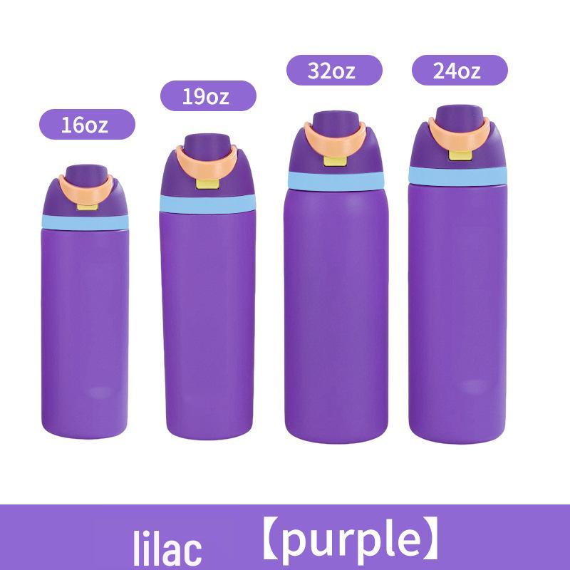 304 Stainless Steel Insulated Leak-Proof Sports Water Bottle with Handle 16oz