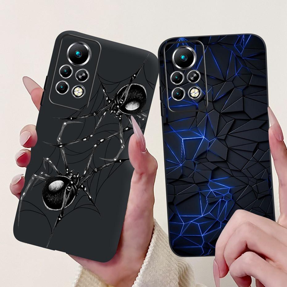 New Design Phone Case For Infinix Note 11 Pro 11S X697 X698 X663 Black Silicone Soft Back Cover For Infinix Note11 11S 11Pro