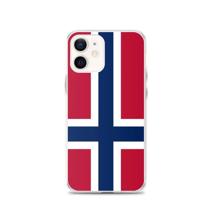 Coque Télephone Drapeau Svalbard Et De Jan Mayen Officiel - iPhone 12