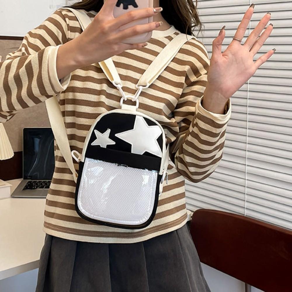 Nylon Star Ita Bag PVC Y2K Anime Display Bag Simple Transparent Handbag  Daily