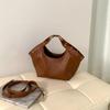 New Vegetable Basket Tote Bag Women's Go Out Commuting Handbag Small Bag Rivet Shoulder Messenger Bag Women