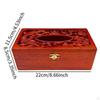 Tissue Box Holder Rectangular Ornate Wooden Relief Toilet Paper Case Facial Organizer for
