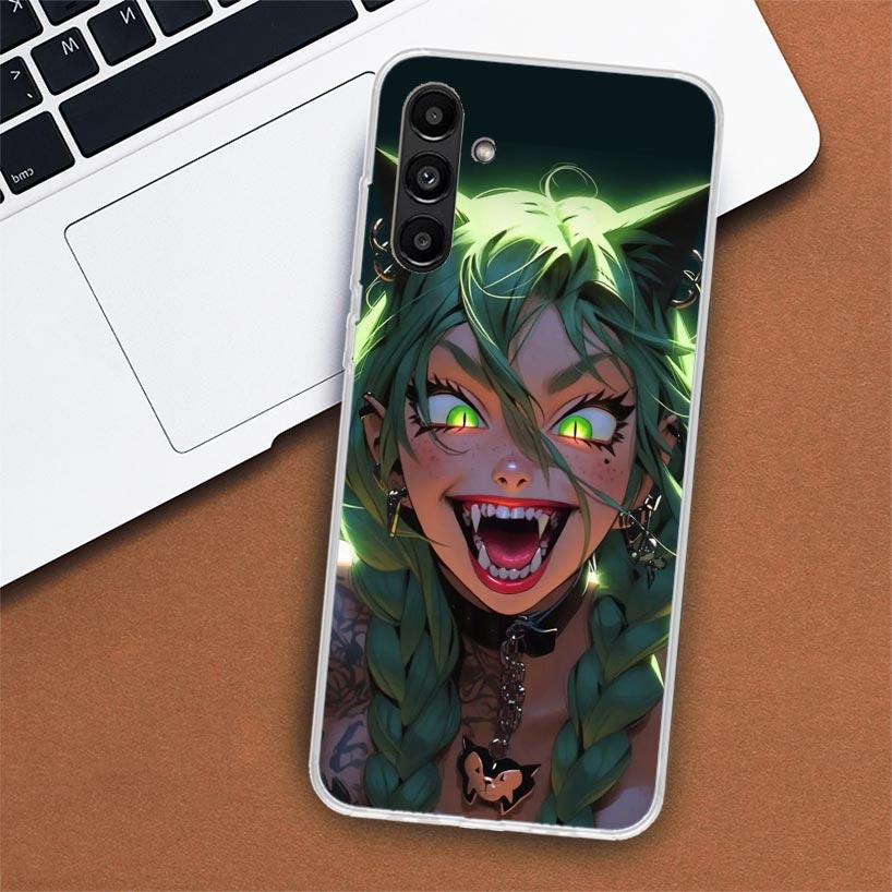 Crazy Gothic Japan Anime Girls Phone Case For Samsung Galaxy A02S A12 A22 A32 A42 A52 A72 A51 A50S A71 A41 A31 A21S A70S A40 A30