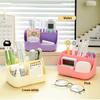 A Five-Compartment Desk Organizer And Drawer Storage Box, Multifunctional Office Pen Holder, Large-Capacity Desktop Storage Box