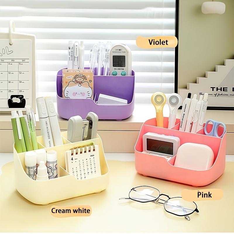A Five-Compartment Desk Organizer And Drawer Storage Box, Multifunctional Office Pen Holder, Large-Capacity Desktop Storage Box