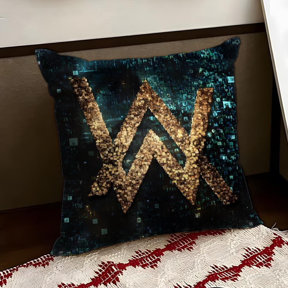 DJ AAlan Walker Cushion Cover Reversible Soft Durable Pillow Cover Home  Car MultiScene Use for Daily Comfort