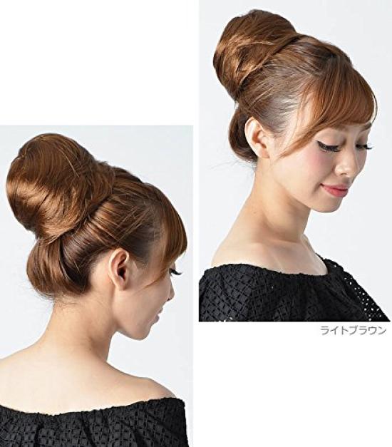 point false everyday partial Black Wig, wig, women's, short, bun, wig, hair, use, wig, extensions, cute, women, 3.
